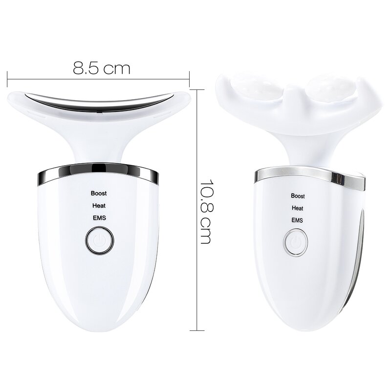 EMS Neck Lift Massager - 3 Color LED Double Chin Skin Tightening Tool