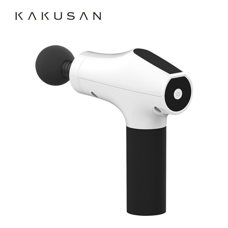 Electric Vibrating Massage Gun - OEM Custom Logo White Fitness Fascial Gun