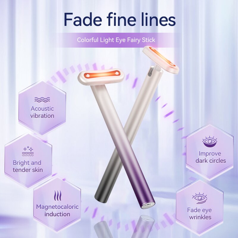 EMS Eye Beauty Wand - 4-in-1 Red Light Face Neck Lift Therapy Tool