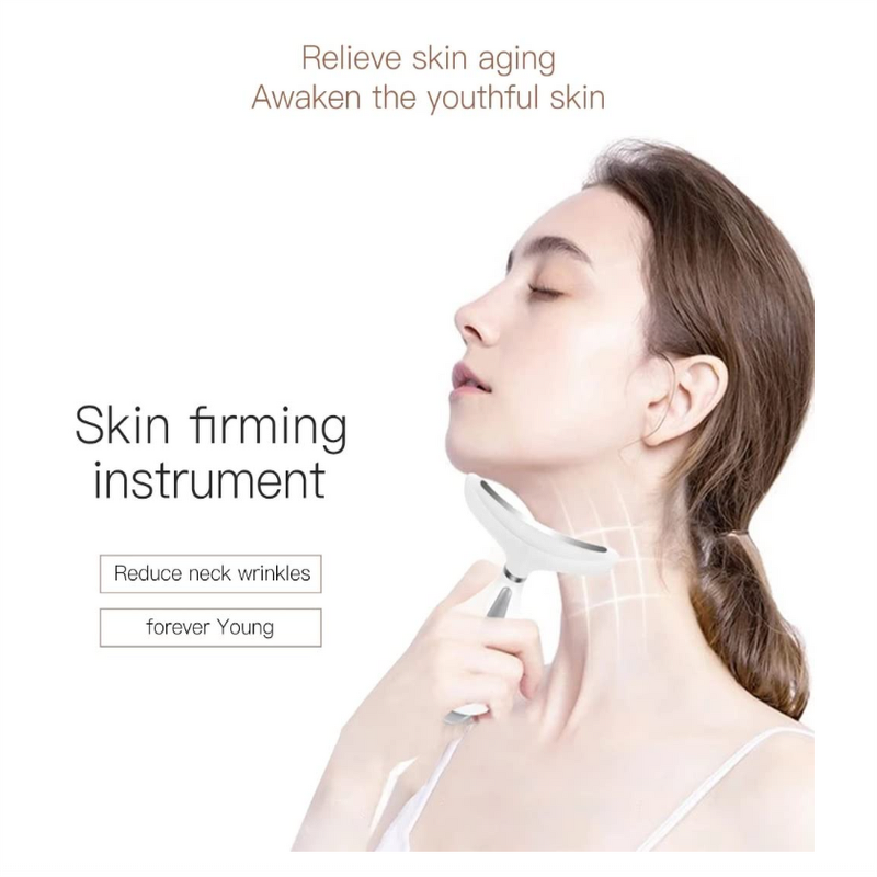 Dolphin Eye Beauty Device - 3 Color LED Face Neck Lifting UK Plug Tool