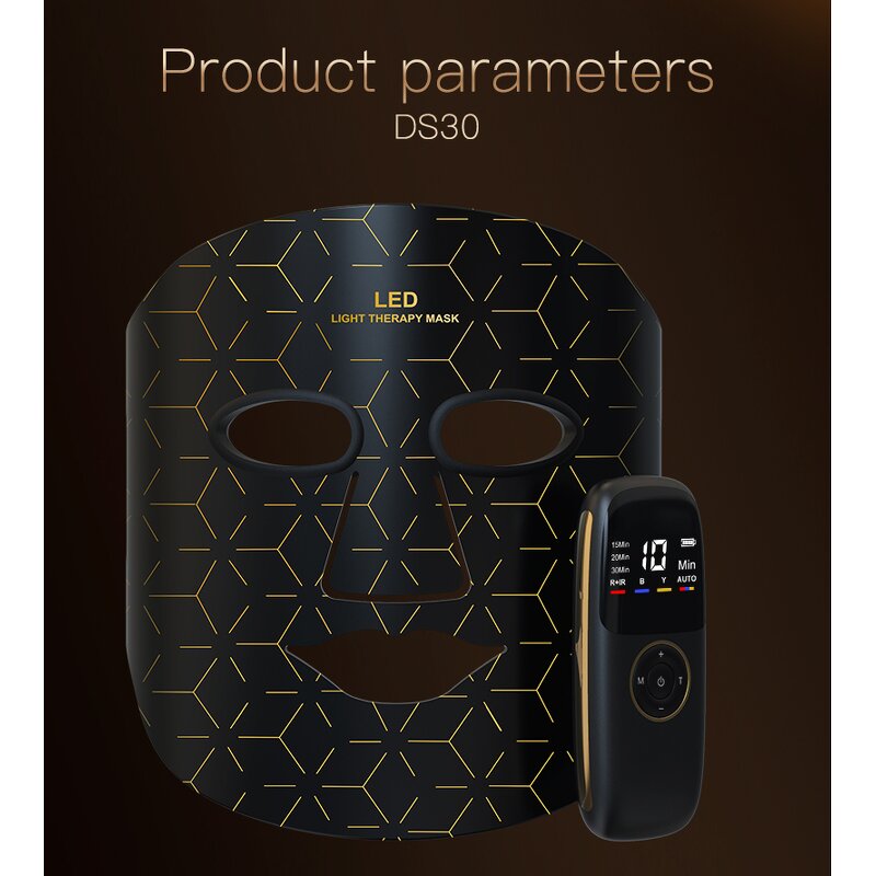 4 Color LED Light Mask - Infrared Silicone Face Skin Re-generation Tool