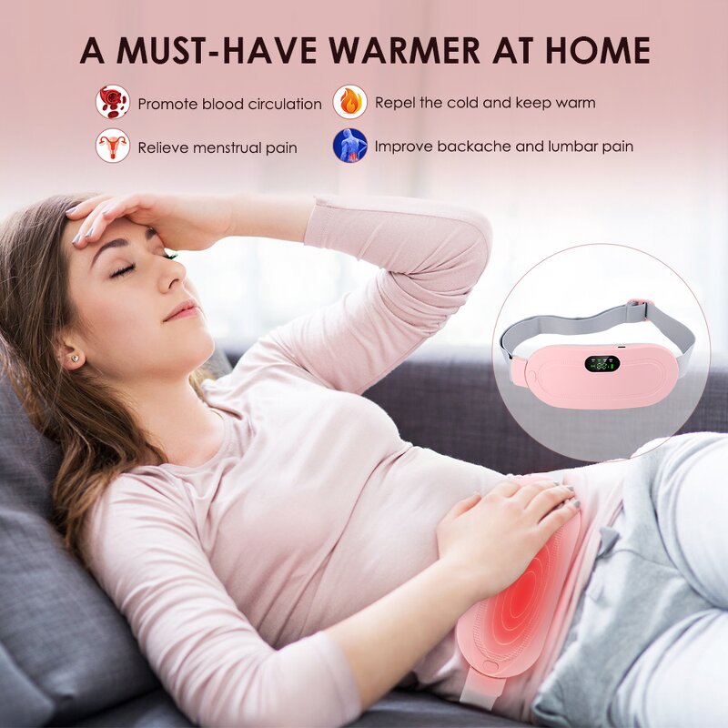 Electric Warm Palace Belt - Vibrating Heating Menstrual Cramp Massager