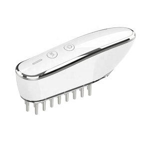 EMS Hair Meridian Massager - Silicone Scalp Shampoo Comb Brush Device