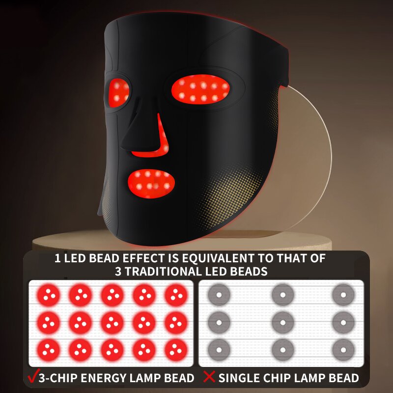 Standing LED Light Mask - 850nm Red Whitening Acne Treatment Home Device