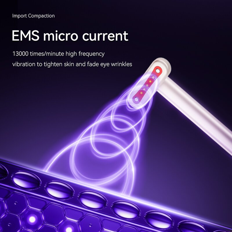 EMS Eye Beauty Wand - 4-in-1 Red Light Face Neck Lift Therapy Tool