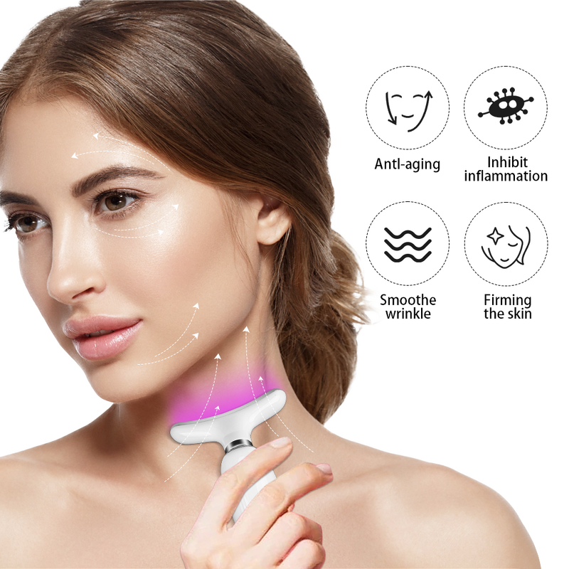7 Color Light Therapy Device - ABS Face Neck Lifting EU/UK Plugs Tool