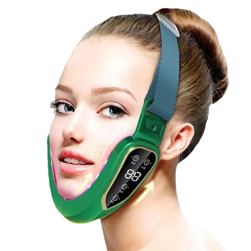 LED Photon Facial Massager - V-Face Shaping Double Chin Lift Vibration Tool