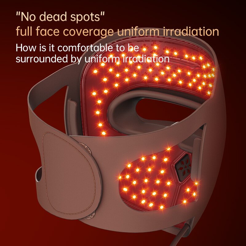 9D LED Light Therapy Mask - 7 Color Silicone Acne Treatment ZA Plug