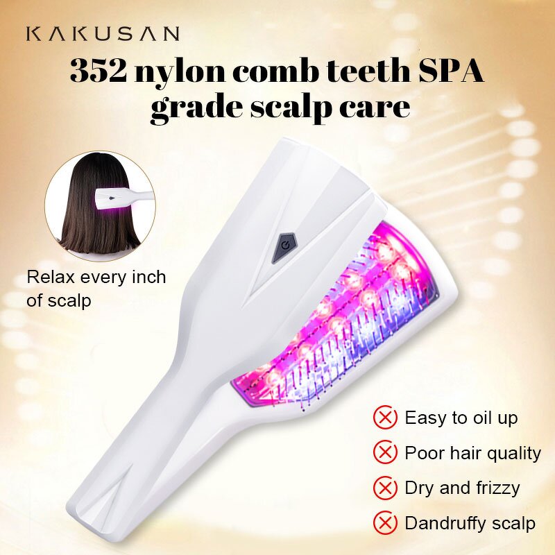 Phototherapy Hair Care Machine - 5000 RPM High-Frequency Vibrating Comb