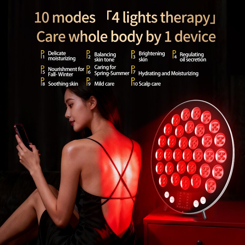 Red Light Therapy Panel - 660nm 850nm Infrared Home Face Beauty US Plug