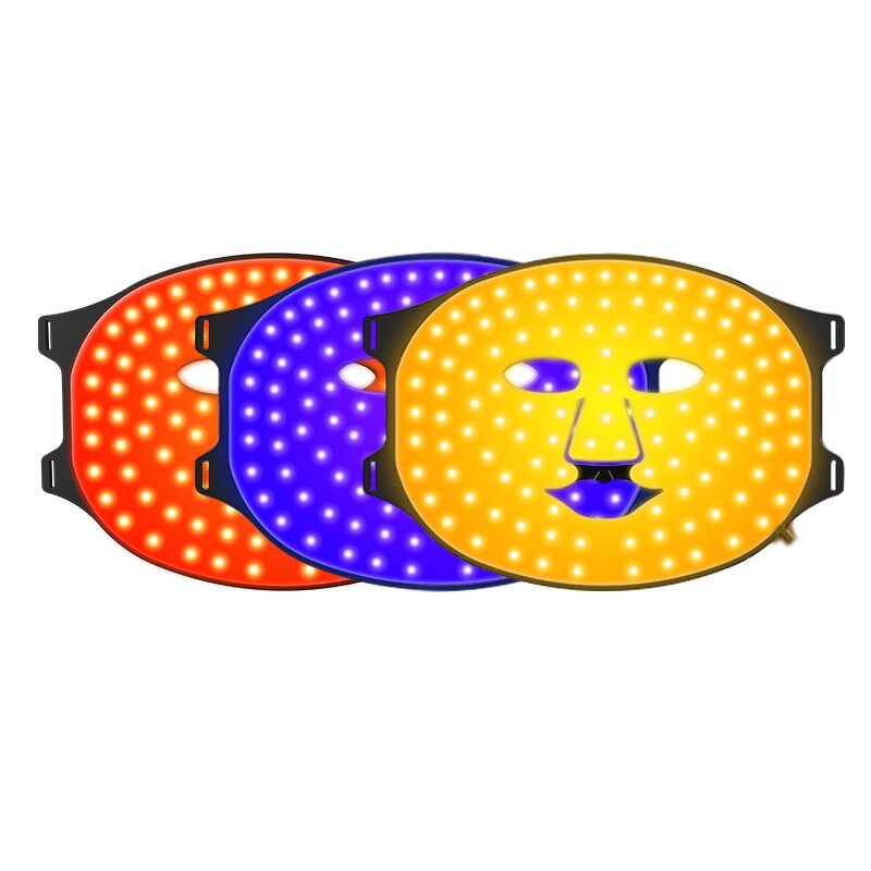 4 Color LED Light Mask - Infrared Silicone Face Skin Re-generation Tool