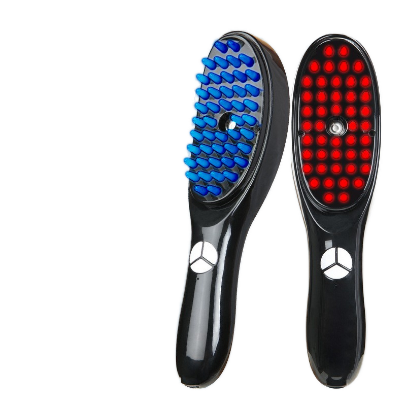Nanospray Hair Brush - Red Blue LED Scalp Massage Anti Hair Loss Tool
