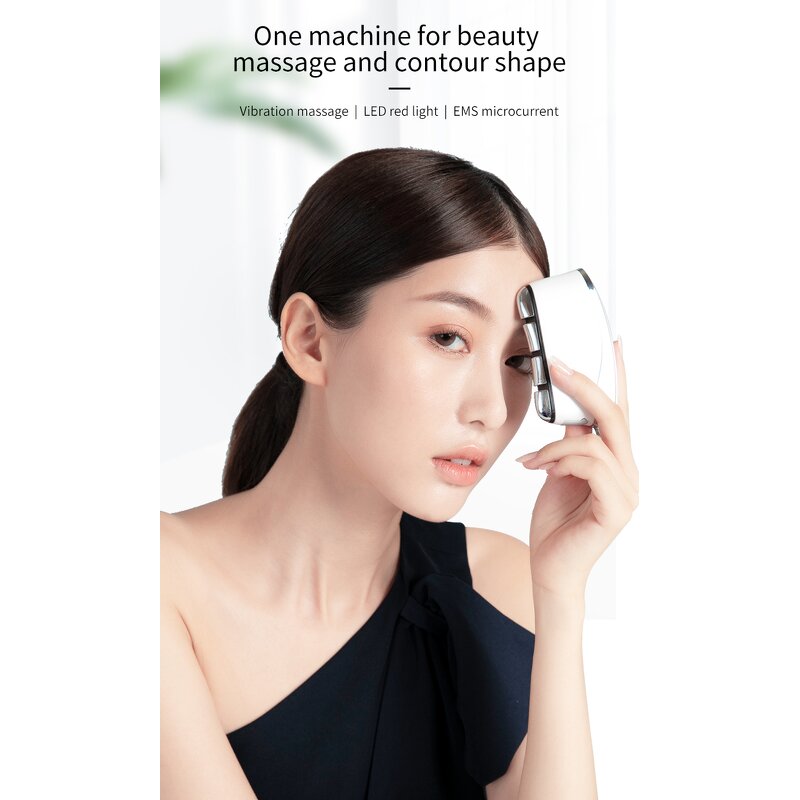 LED EMS Gua Sha Massager - Portable Vibrating V Face Neck Lifting Tool