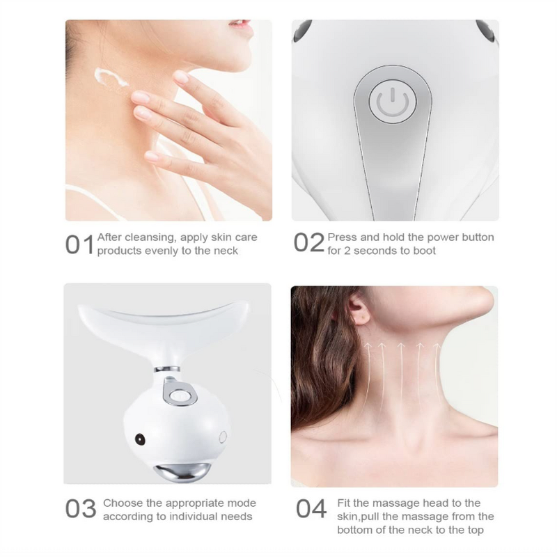 Dolphin Eye Beauty Device - 3 Color LED Face Neck Lifting UK Plug Tool