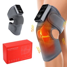 Knee Massager Manufacturer - Cordless Electric with 3 Vibrations 5 Heating Levels for Shoulder Elbow Joint