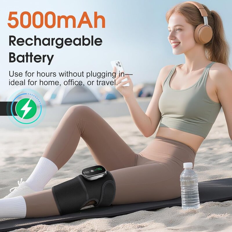 Knee Massager Manufacturer - Smart Electric Infrared Physiotherapy with Hot Compress Vibration Heat 5000mAh