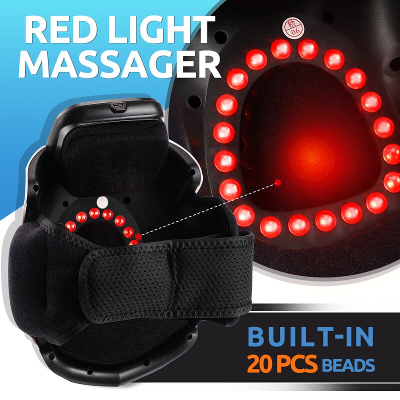 Knee Massager Manufacturer - Smart Wireless with Vibrating Air Pressure, Infrared Red Light & LCD Display