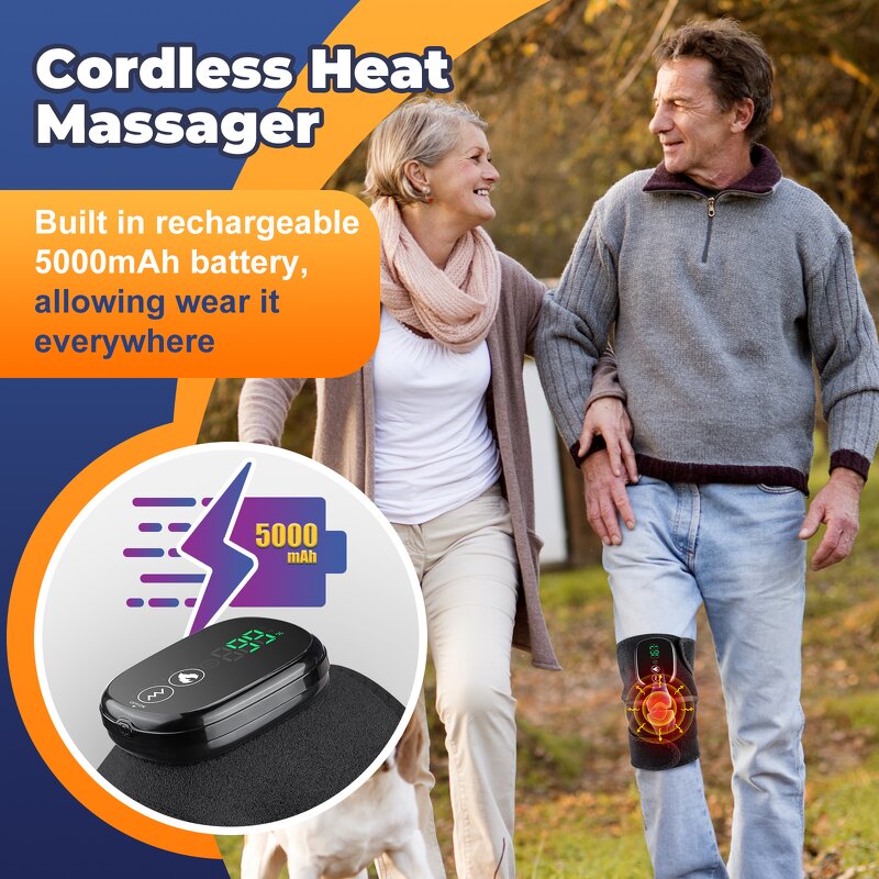 Knee Massager Manufacturer - Wireless for Arthritis Pain Relief with Heating Joint Wrap Vibration Physiotherapy