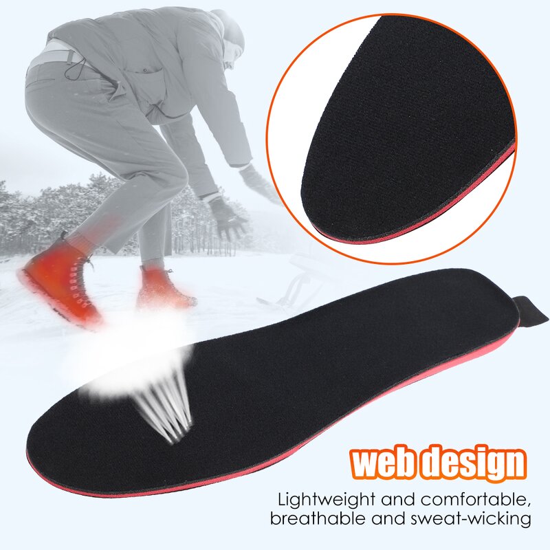 Heated Insole Manufacturer - Custom Rechargeable Remote Control Thermostat Electric for Cold Protection Warm Self-Heating