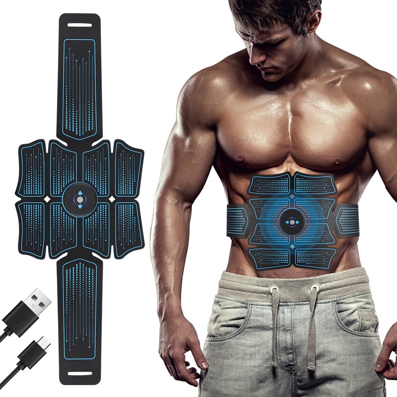 Slimming Belt Manufacturer - Cordless Home Gym Fitness EMS Muscle Stimulator Waist Abdominal Trainer Abs Toning
