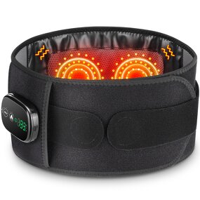 Waist Massager Manufacturer - Digital Display Controller Lumbar Support with Vibration Red Light Heating for Back Pain