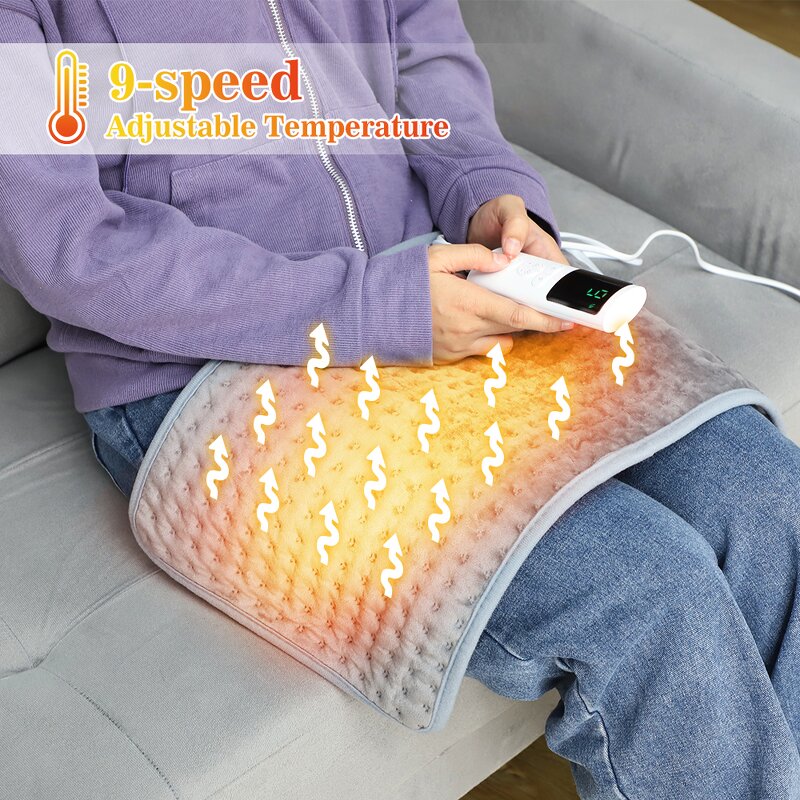 Heating Pads Manufacturer - Customized Gray Quilted Electric Europe Style Thermal Equipment Perfect Gifts for Women