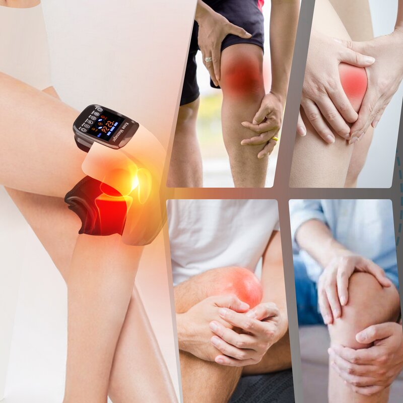 Knee Massager Manufacturer - Smart Wireless with Vibrating Air Pressure, Infrared Red Light & LCD Display