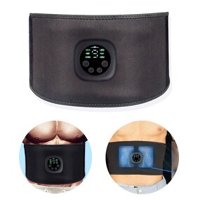 Slimming Belt Manufacturer - Rechargeable EMS Muscle Stimulator Waist with 6 Modes 9 Intensities for Abdominal Training