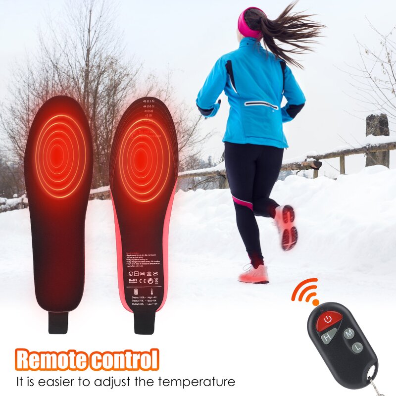 Heated Shoe Insoles Manufacturer - Wireless Rechargeable Heating Winter Foot Warmer Remote Control Electric