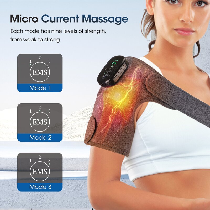 Knee Massager Manufacturer - Wireless Electric EMS with Heating for Shoulder Elbow Joint Warm Wrap