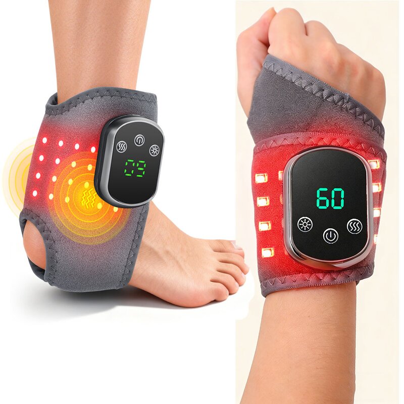 Ankle Massager Manufacturer - New Red Light Electric for Foot Ankle Muscle Fatigue Pain Relief & Hot Compress
