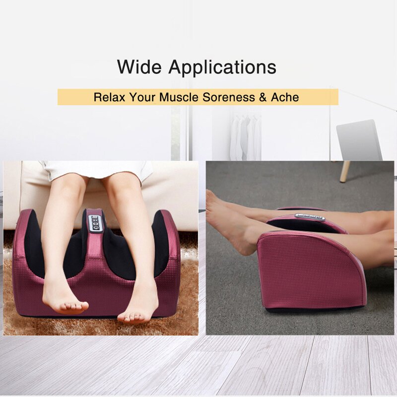 Foot Massager Manufacturer - Hot Compress Deep Kneading Electric Shiatsu with Heat Multi-Function Vibrating Leg Machine