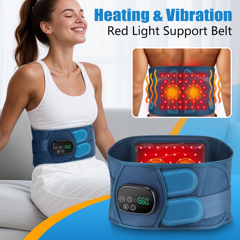 Back Massager Manufacturer - 660nm & 850nm Cordless with Heating Support & Red Light Therapy