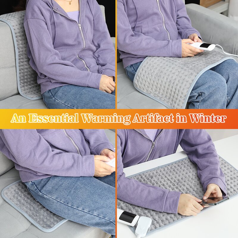 Heating Pads Manufacturer - Customized Gray Quilted Electric Europe Style Thermal Equipment Perfect Gifts for Women