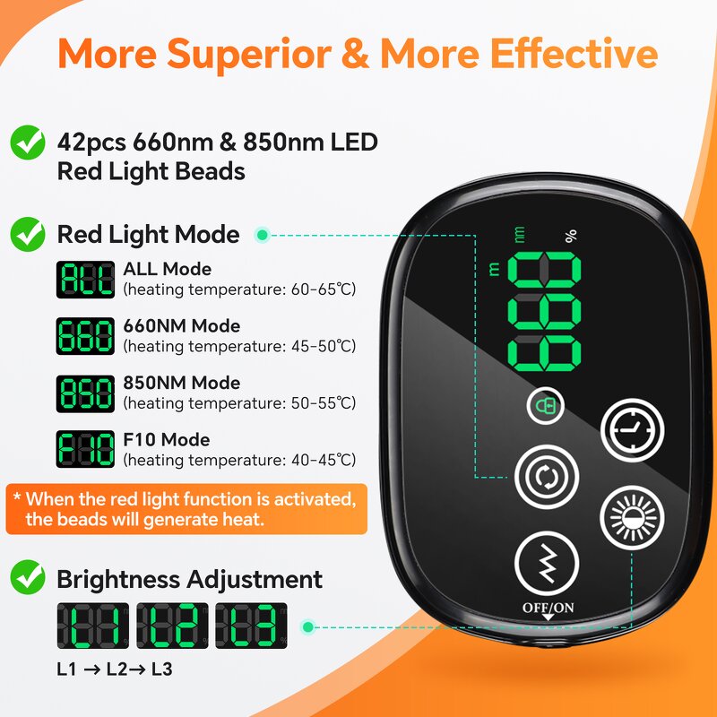 Knee Massager Manufacturer - Wireless Infrared with Red Light Therapy Pad & HD Digital Controller