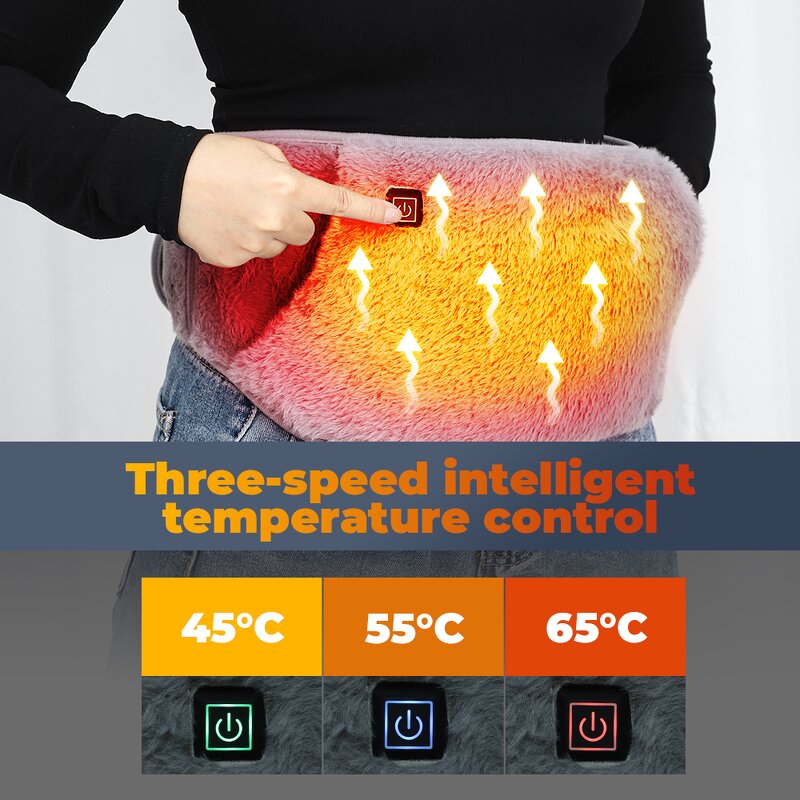 Heated Belt Manufacturer - Electric Hot Compress Warm Uterus for Period Cramp Pain Relief Waist Abdominal Menstrual