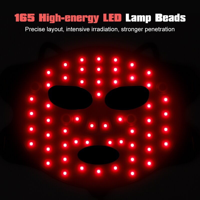 Facial Mask Manufacturer - 2024 Skin Care Infrared Therapy LED Silicone with Red Light