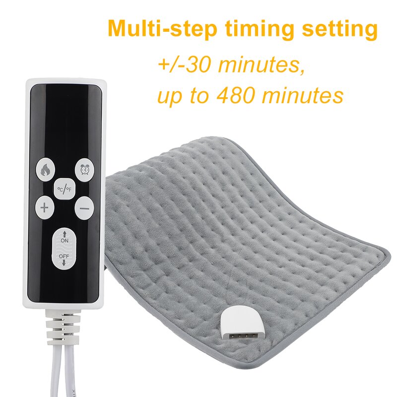 Heating Pad Manufacturer - Super Soft Velvet Thermal Body Massage Cushion Electric 30x60cm 45-60 Temperature Control