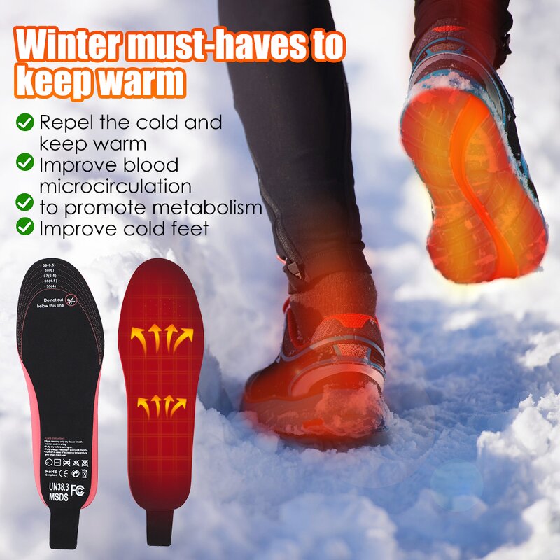 Heated Shoe Insoles Manufacturer - Wireless Rechargeable Heating Winter Foot Warmer Remote Control Electric