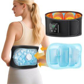 Waist Massager Manufacturer - Cordless Warm & Cold Compress Air Compression Belt with Digital Display