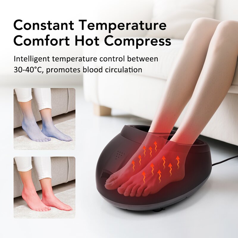 Foot Massager Manufacturer - Cordless Controller ABS 40W with Airbag Massage Hot Compress Smart Electric Infrared