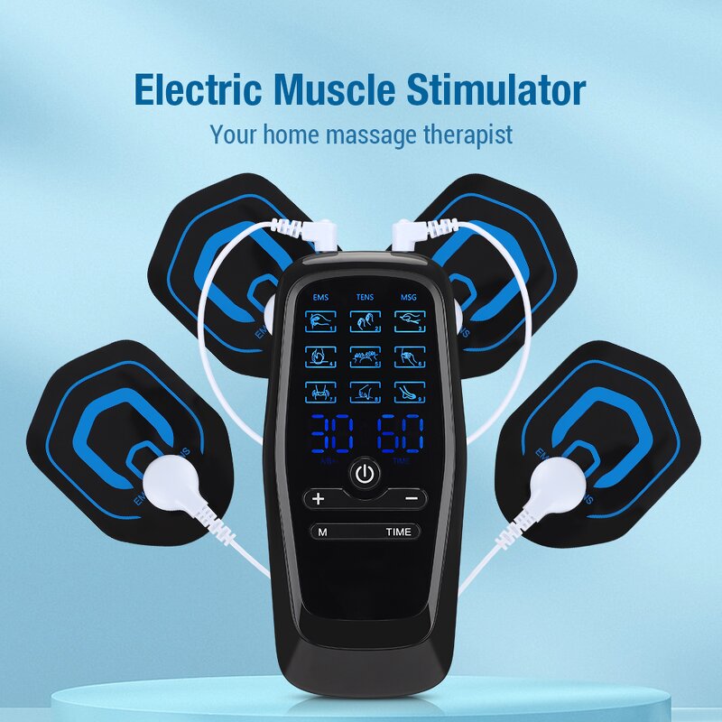 Muscle Stimulator Manufacturer - Wireless Rechargeable Dual Pulse Meridian Therapy EMS TENS with Remote Control