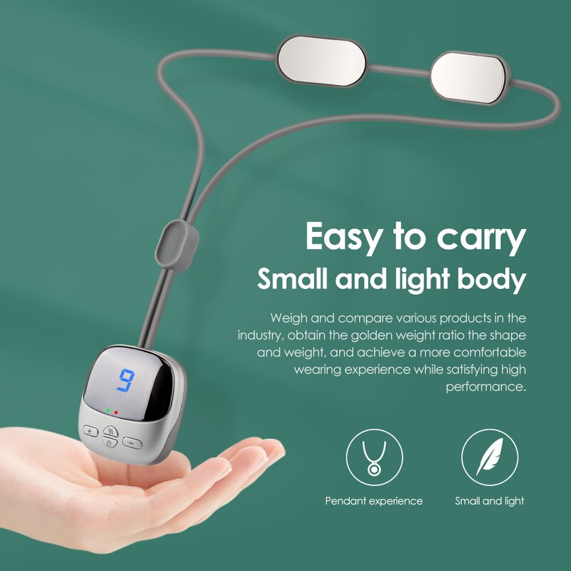 Neck Shoulder Massager Manufacturer - Cordless TENS Muscle Stimulator Pendant Micro Current EMS Pulse with Heat