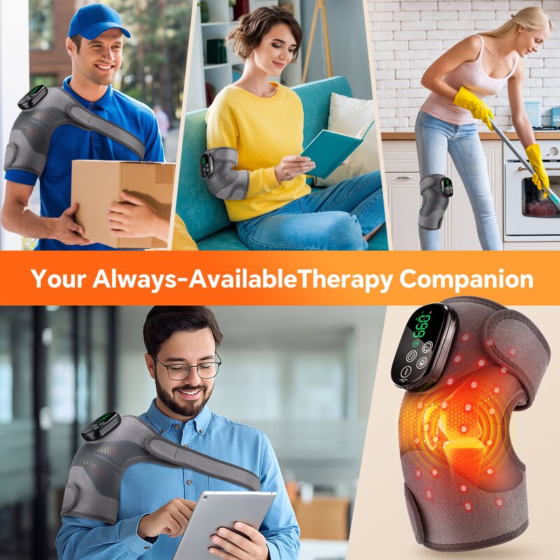 Knee Massager Manufacturer - Wireless Infrared with Red Light Therapy Pad & HD Digital Controller