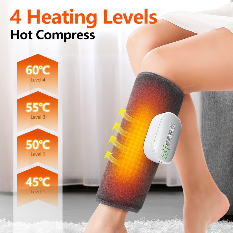 Calf Massager Manufacturer - Electric Air Compression Cordless Air Pressure with 8 Intensities 4 Modes Muscle Relaxation