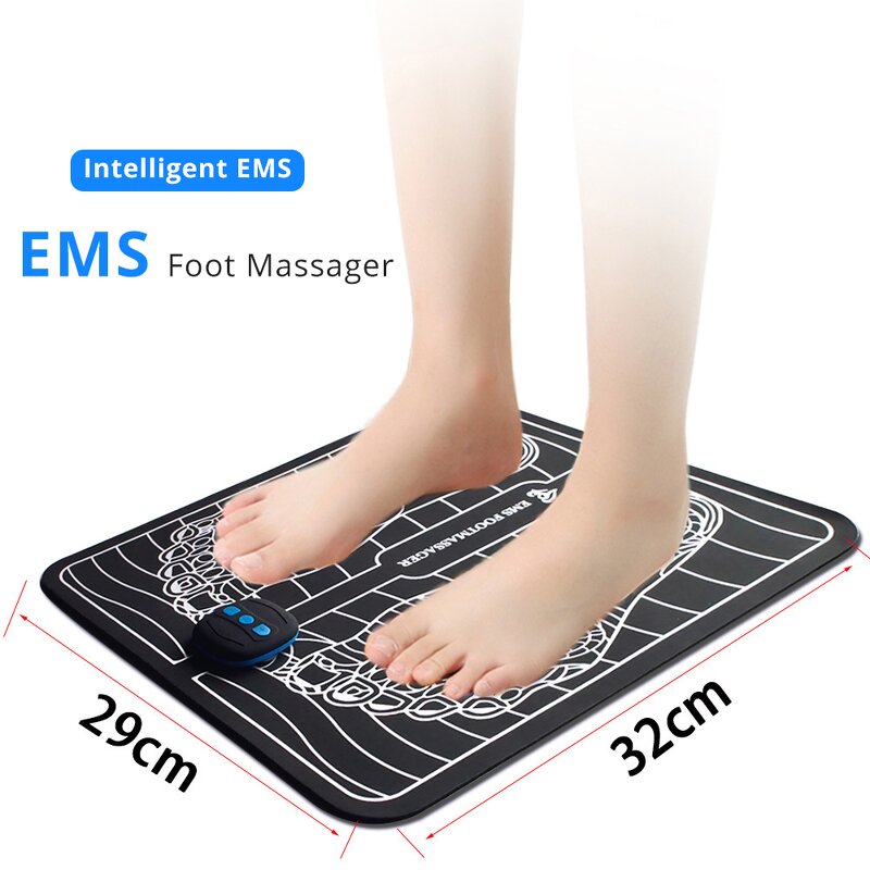 Foot Massager Manufacturer - Remote Control Electric TENS Cushion Mat EMS Acupuncture Pad for In-Home Spa
