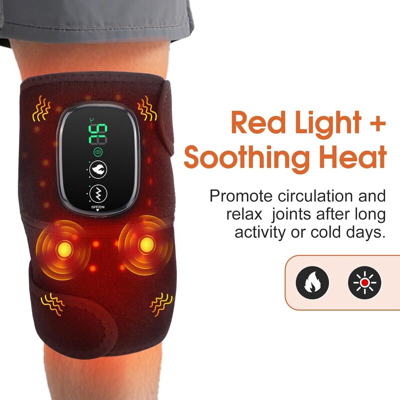 Knee Massager Manufacturer - Smart Electric Infrared Physiotherapy with Hot Compress Vibration Heat 5000mAh