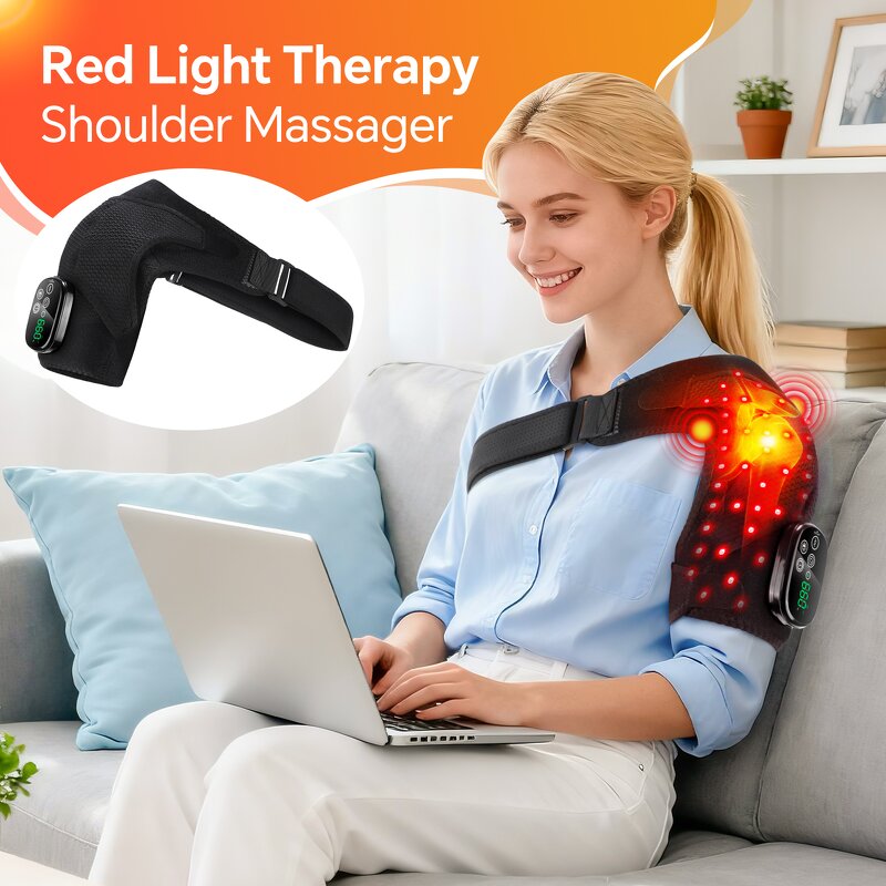 Shoulder Massager Manufacturer - New Customized Electric with Red Light Therapy Heating & Vibration