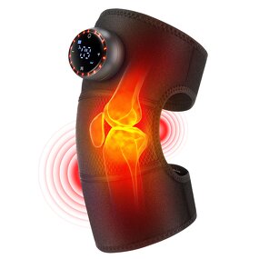 Knee Massager Manufacturer - New 3-In-1 LED with 5 Speed Vibration & Hot Compress Professional Pad