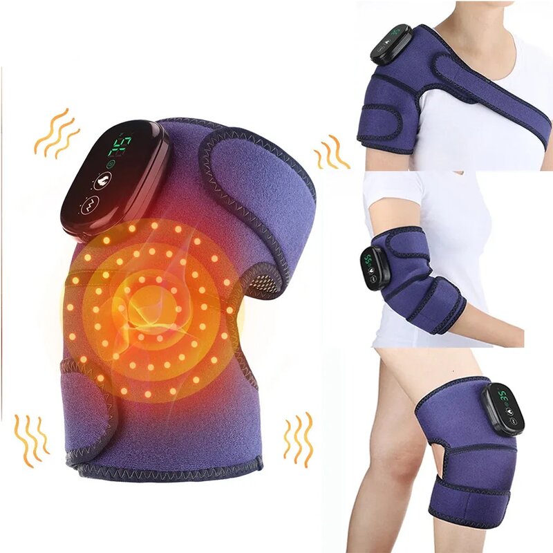 Massage Wrap Manufacturer - 3-in-1 Multifunctional Wearable Heating Vibration Belt for Shoulder Elbow Knee